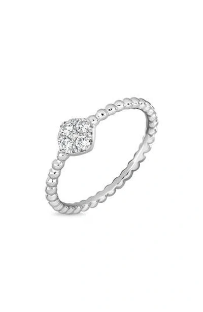 Bony Levy Mika 18k White Gold Diamond Stackable Ring In Metallic