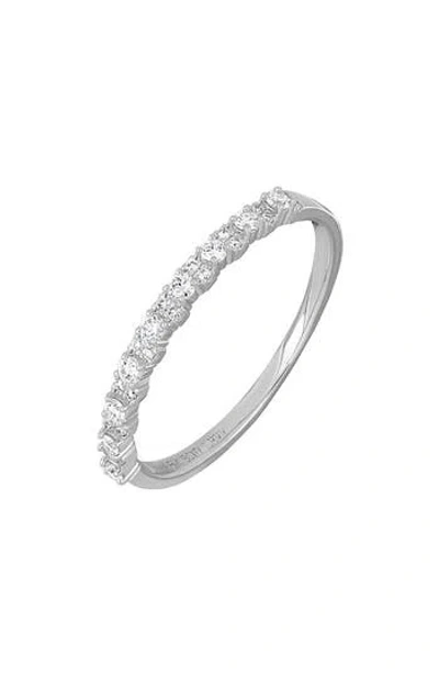 Bony Levy Mika 18k White Gold Diamond Stackable Ring In Silver
