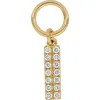 Bony Levy Mika Diamond Bar Charm In 18k Yellow Gold