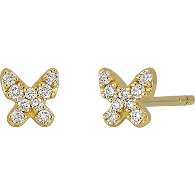 Bony Levy Mika Diamond Butterfly Stud Earrings (nordstrom Exclusive) In 18ky 18rd0.065