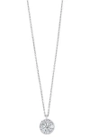 Bony Levy Mika Diamond Cluster Disc Pendant Necklace In Silver