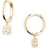 Bony Levy Mika Diamond Drop Huggie Hoop Earrings In 18k Yellow Gold