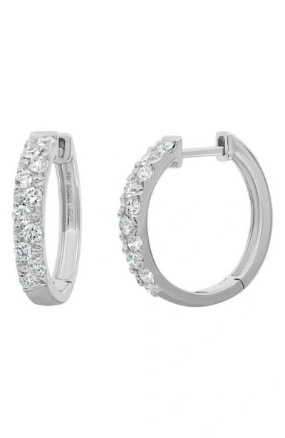 Bony Levy Mika Diamond Hoop Earring In 18k White Gold