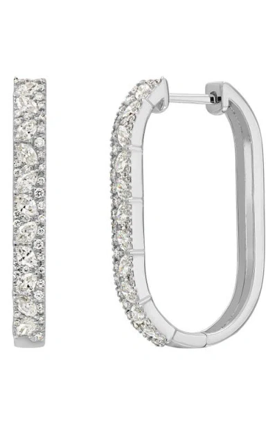 Bony Levy Mika Diamond Hoop Earrings In 18k White Gold