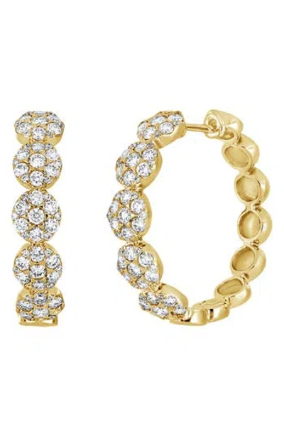 Bony Levy Mika Diamond Hoop Earrings In Gold
