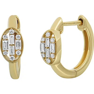 Bony Levy Mika Diamond Hoop Earrings In Gold