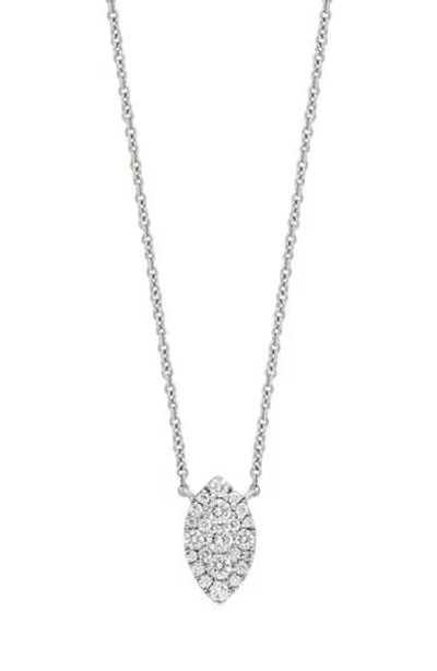 Bony Levy Mika Diamond Marquise Pendant Necklace In Metallic