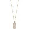 Bony Levy Mika Diamond Pavé Oval Pendant Necklace In 18k Yellow Gold