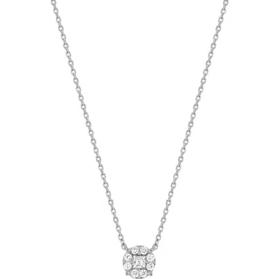 Bony Levy Mika Diamond Pendant Necklace In Silver