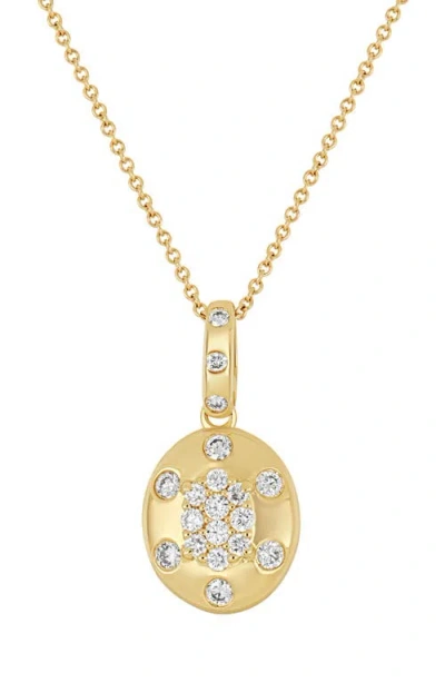 Bony Levy Mika Diamond Pendant Necklace In Orange