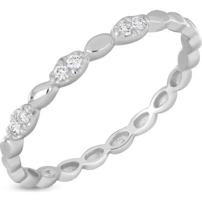 Bony Levy Mika Diamond Stacking Ring In 18kw