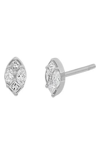 Bony Levy Mika Diamond Stud Earrings In Metallic