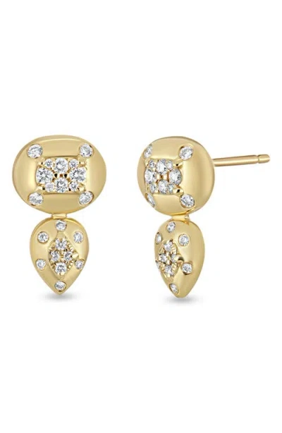 Bony Levy Mika Diamond Stud Earrings In Purple