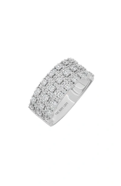Bony Levy Mika Diamond Wide Band Ring In 18k White Gold