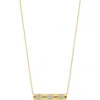 Bony Levy Mika Oval Diamond Cluster Bar Necklace In 18k Yellow Gold