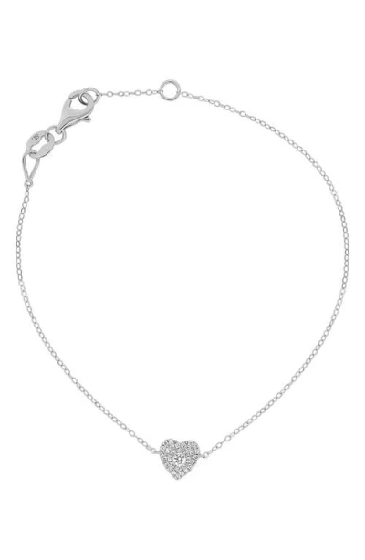 BONY LEVY BONY LEVY MIKA PAVÉ DIAMOND HEART BRACELET