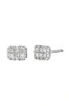 Bony Levy Mika Pavé Diamond Stud Earrings In Metallic