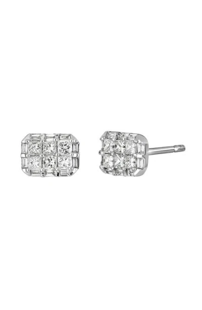 Bony Levy Mika Pavé Diamond Stud Earrings In Metallic