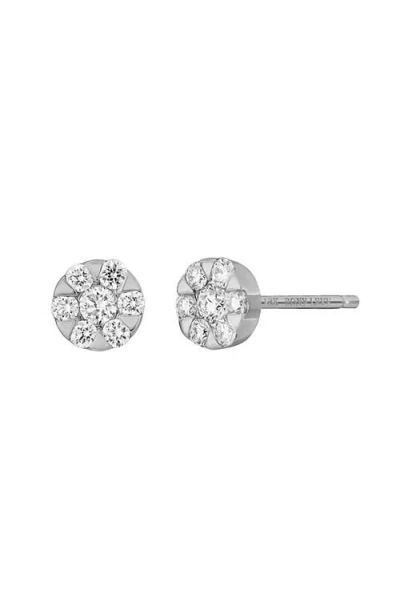 Bony Levy Mika Pavé Diamond Stud Earrings In Silver