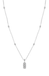 Bony Levy Mika Petite Diamond Pendant Necklace In Metallic