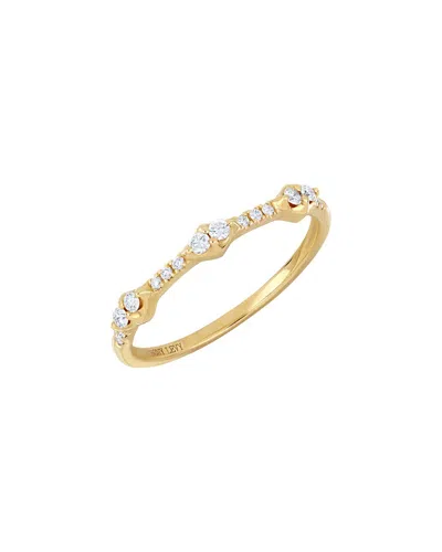 Bony Levy Monaco 18k 0.21 Ct. Tw. Diamond Stackable Ring In Gold