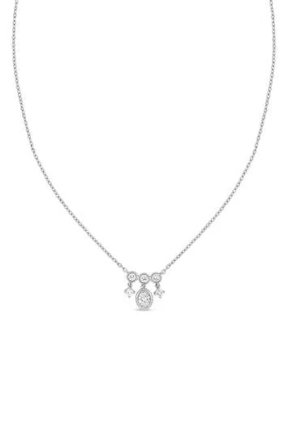 Bony Levy Monaco 18k White Gold Diamond Pendant Necklace In Pink
