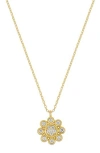 Bony Levy Monaco 18k Yellow Gold Diamond Flower Pendant Necklace In 18k Yellow Gold
