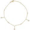 Bony Levy Monaco 18k Yellow Gold Diamond Station & Charm Bracelet In Gold