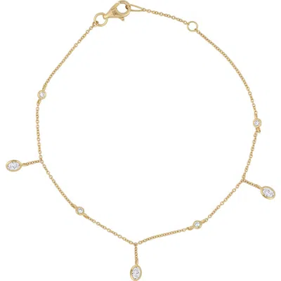 Bony Levy Monaco 18k Yellow Gold Diamond Station & Charm Bracelet