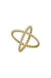 Bony Levy Monaco Diamond Crossover Ring