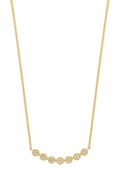 Bony Levy Monaco Diamond Frontal Necklace In 18k Yellow Gold