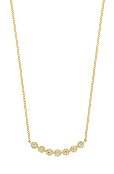 Bony Levy Monaco Diamond Frontal Necklace In Gold