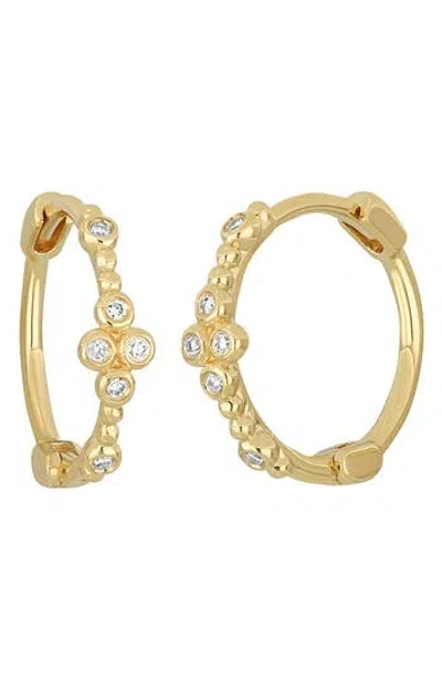 Bony Levy Monaco Diamond Hoop Earrings In Gold