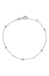Bony Levy Monaco Diamond Line Bracelet In 18k White Gold/ Diamond