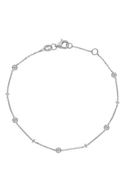 Bony Levy Monaco Diamond Line Bracelet In 18k White Gold/diamond