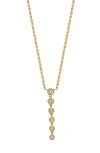 Bony Levy Monaco Diamond Linear Pendant Necklace In 18k Yellow Gold