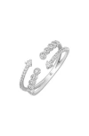Bony Levy Monaco Diamond Split Shank Ring In Silver