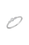 Bony Levy Monaco Diamond Stacking Ring In Metallic