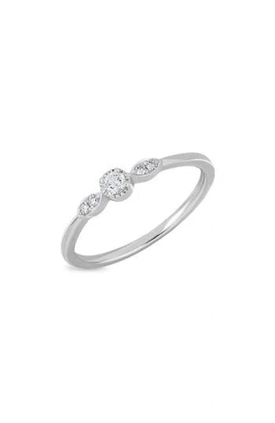 Bony Levy Monaco Diamond Stacking Ring In Metallic