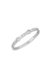 Bony Levy Monaco Diamond Stacking Ring In Pink