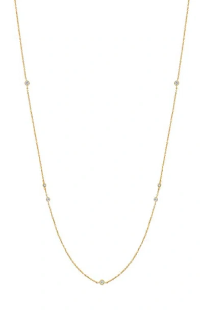 Bony Levy Monaco Diamond Station Necklace In 18k Yellow Gold