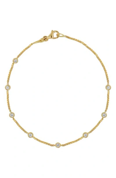 Bony Levy Monaco Diamond Station Necklace In 18k Yellow Gold