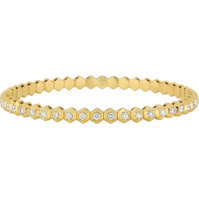 Bony Levy Monaco Diamond Stretch Bracelet In Gold