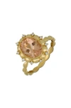 Bony Levy Morganite & Diamond Ring In 18k Yellow Gold