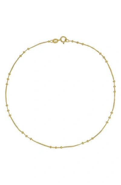 Bony Levy Mykonos 14k Gold Station Anklet In 14k Yellow Gold