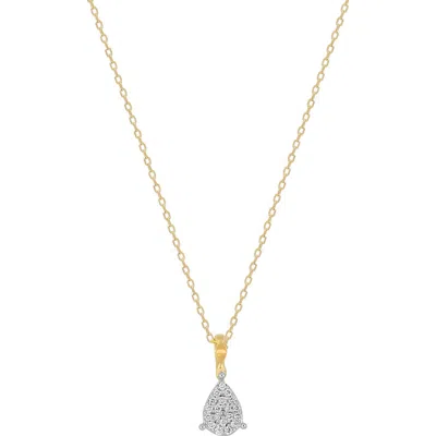Bony Levy Mykonos 18k Gold Pavé Diamond Teardrop Pendant Necklace