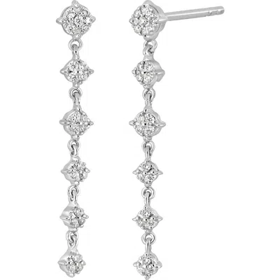 Bony Levy Mykonos 18k White Gold Diamond Linear Drop Earrings In Gray