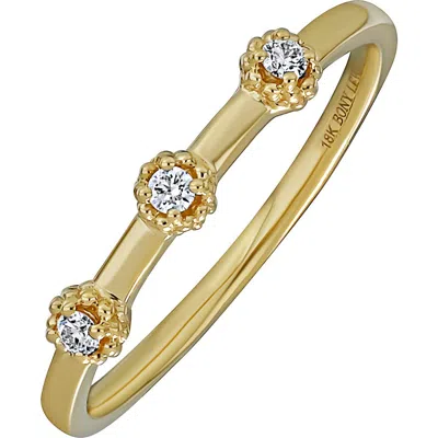 Bony Levy Mykonos 18k Yellow Gold Diamond Stackable Ring