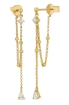 Bony Levy Mykonos Diamond Bead Chain Drop Earrings In Gold
