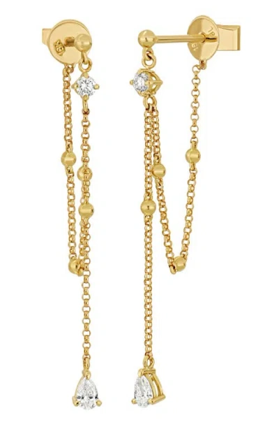 Bony Levy Mykonos Diamond Bead Chain Drop Earrings In Gold